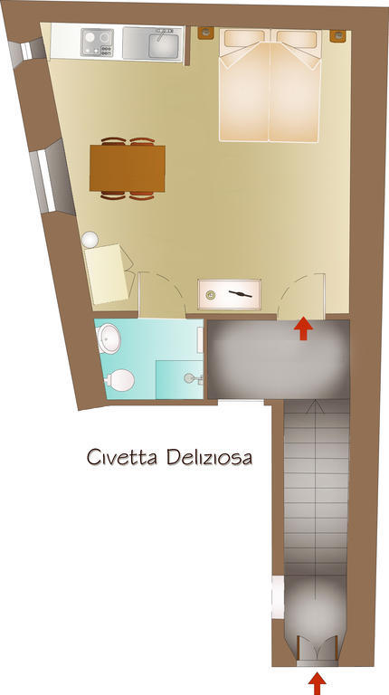 Le Residenze Ristori Lägenhet Cortona Rum bild